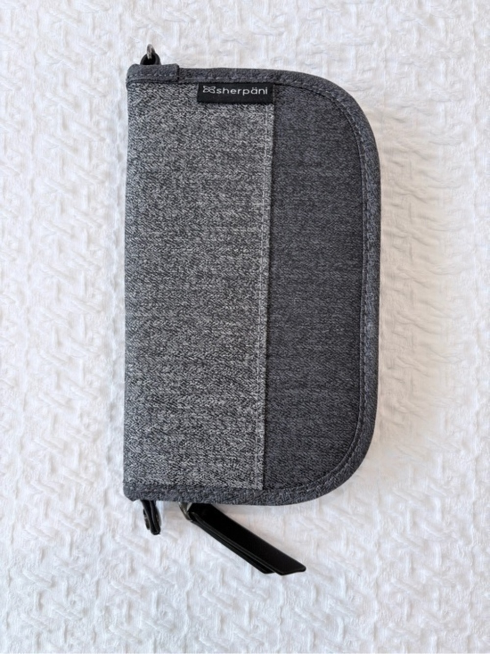 Sherpani RFID Zip Travel Wallet Passport Organizer Gray
